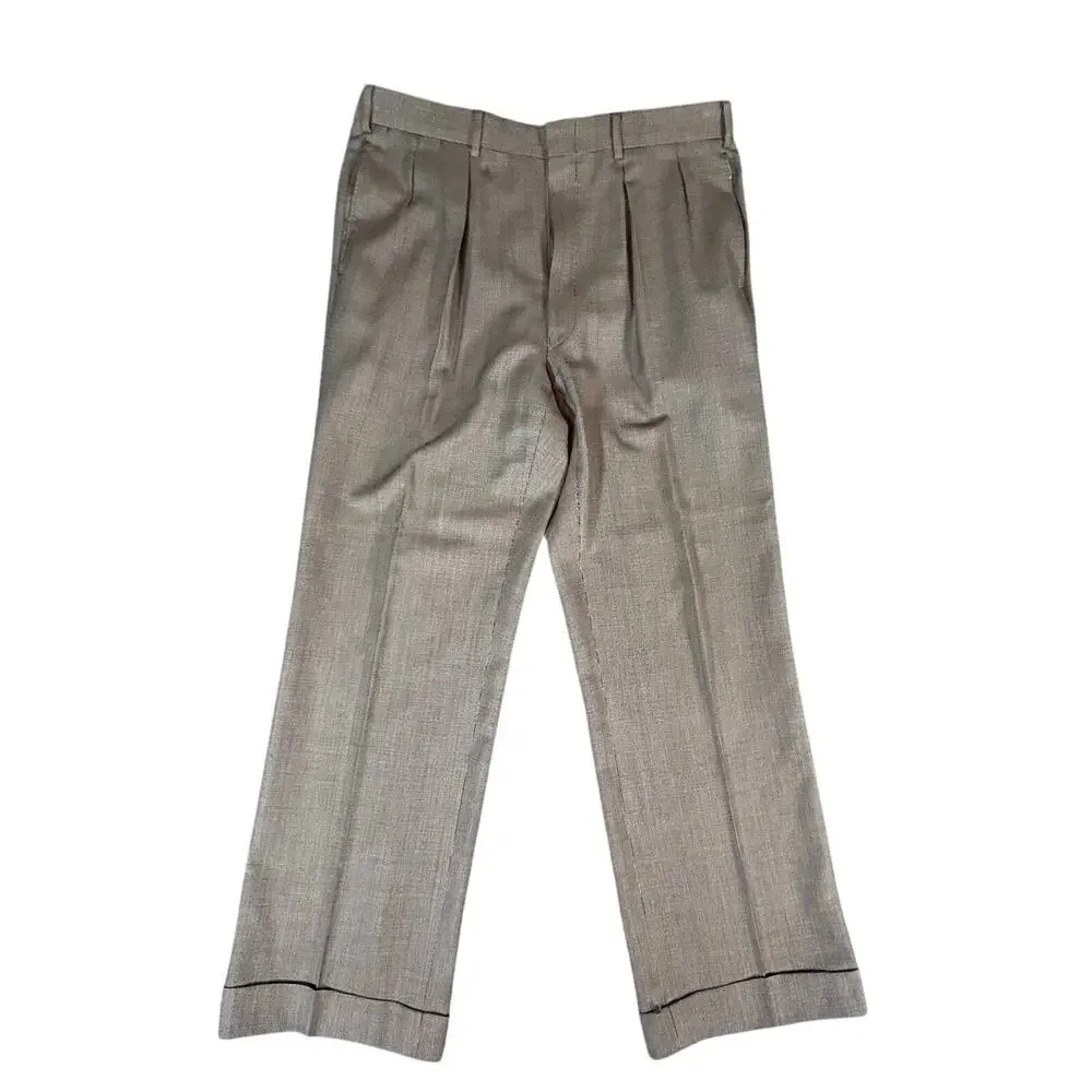 Paul Stuart 2 PC‎ Wool and Silk Suit Size 42-36 Tall/Long Made in Canada